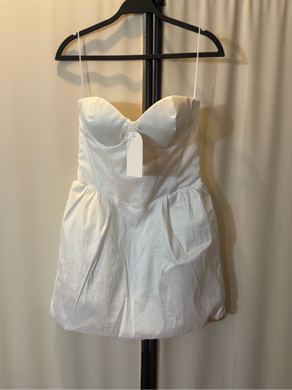 Meshki White Strapless Sweetheart Mini Dress - Picture 3 of 5